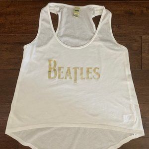Rockstar Cheer Beatles Tank Top- White